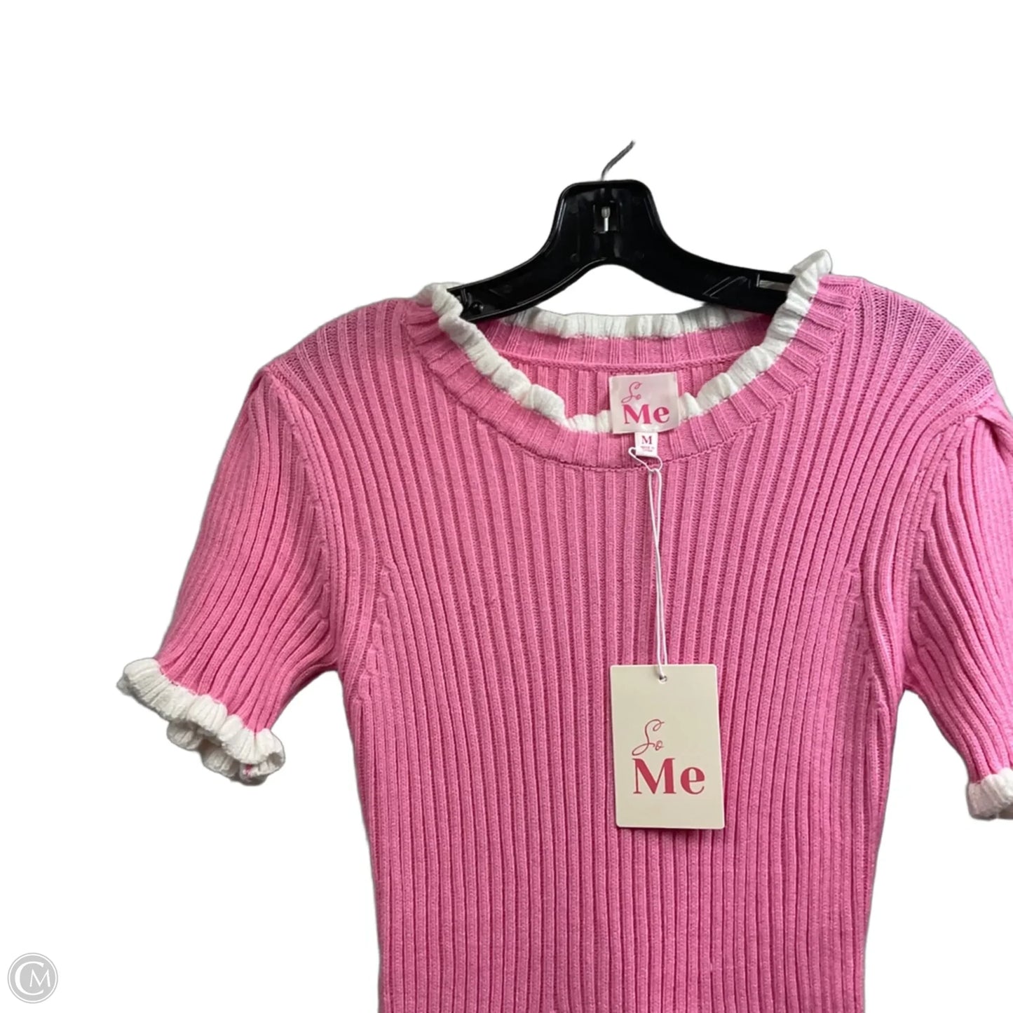 Dress Sweater By SO ME In Pink, Size: M