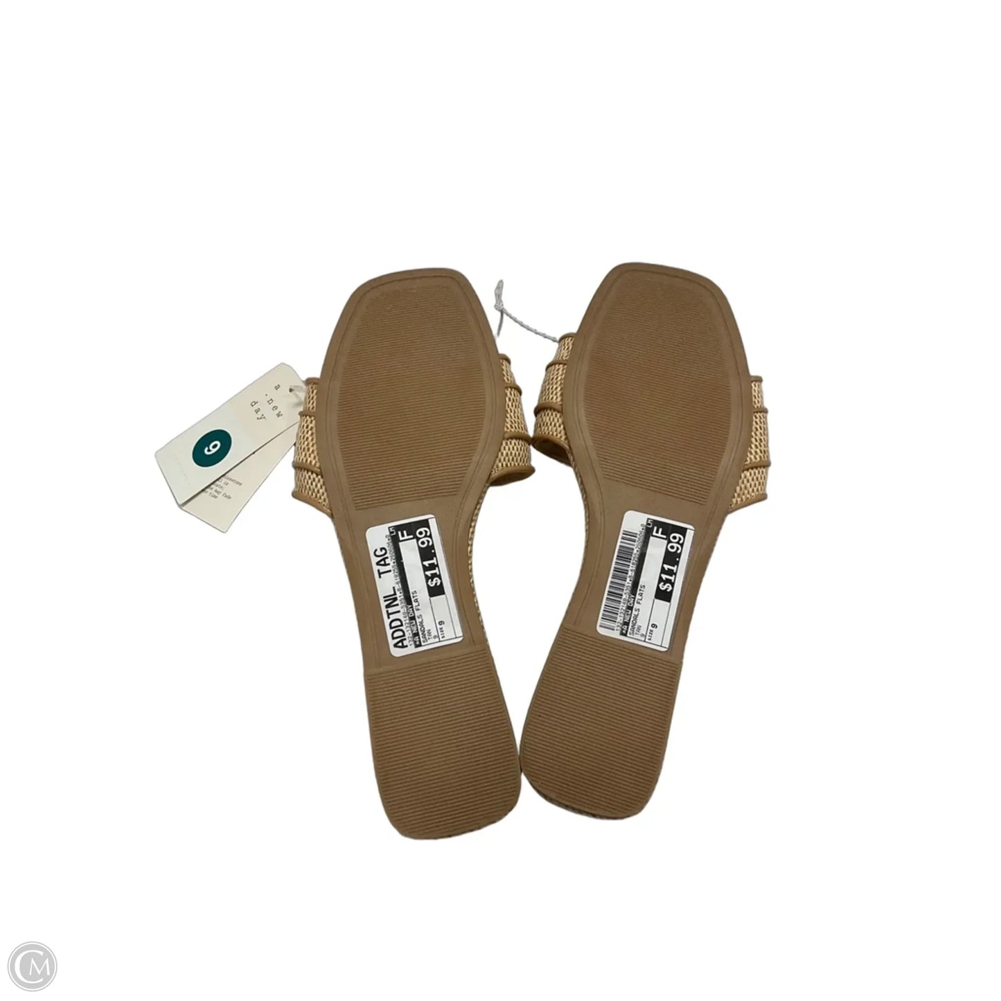 Sandals Flats By A New Day In Tan, Size: 9