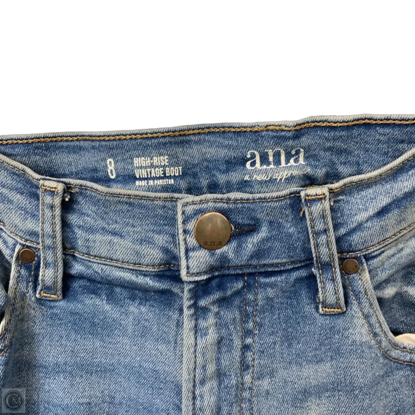 Jeans Boot Cut By Ana In Blue Denim, Size: 8