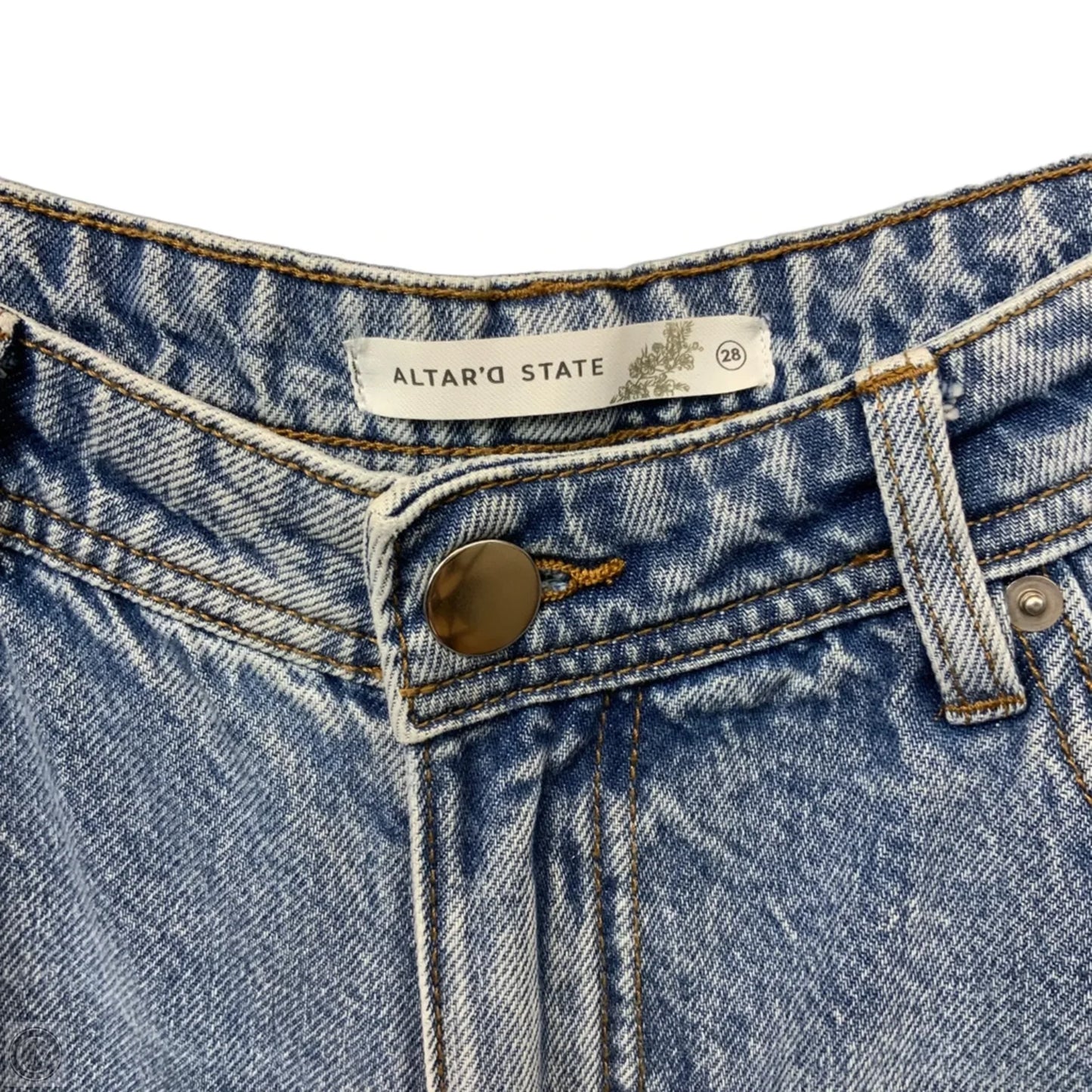 Jeans Straight By Altard State In Blue Denim, Size: 6