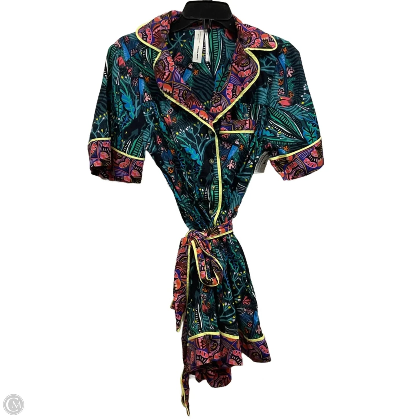 Romper By Anthropologie In Green & Orange, Size: M