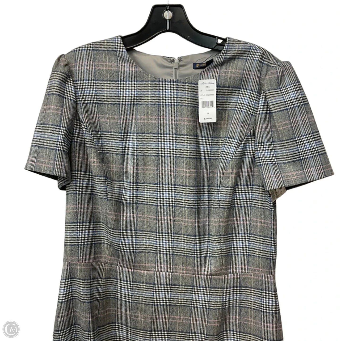 Dress Work By Brooks Brothers In Plaid Pattern, Size: 14