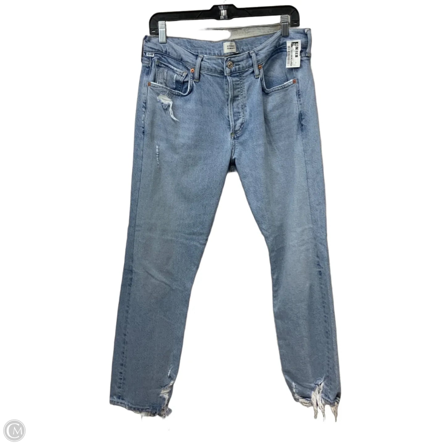 Jeans Straight By Citizens Of Humanity In Blue Denim, Size: 8