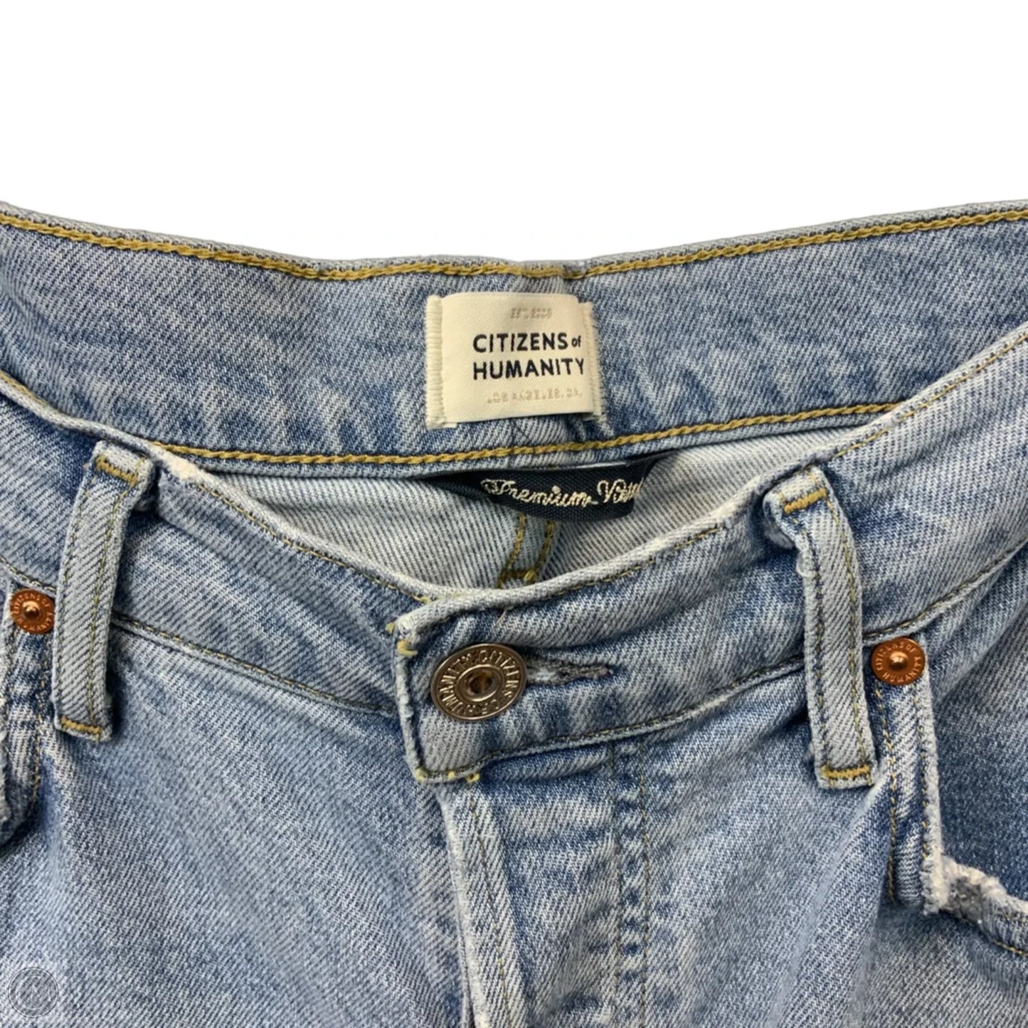 Jeans Straight By Citizens Of Humanity In Blue Denim, Size: 8