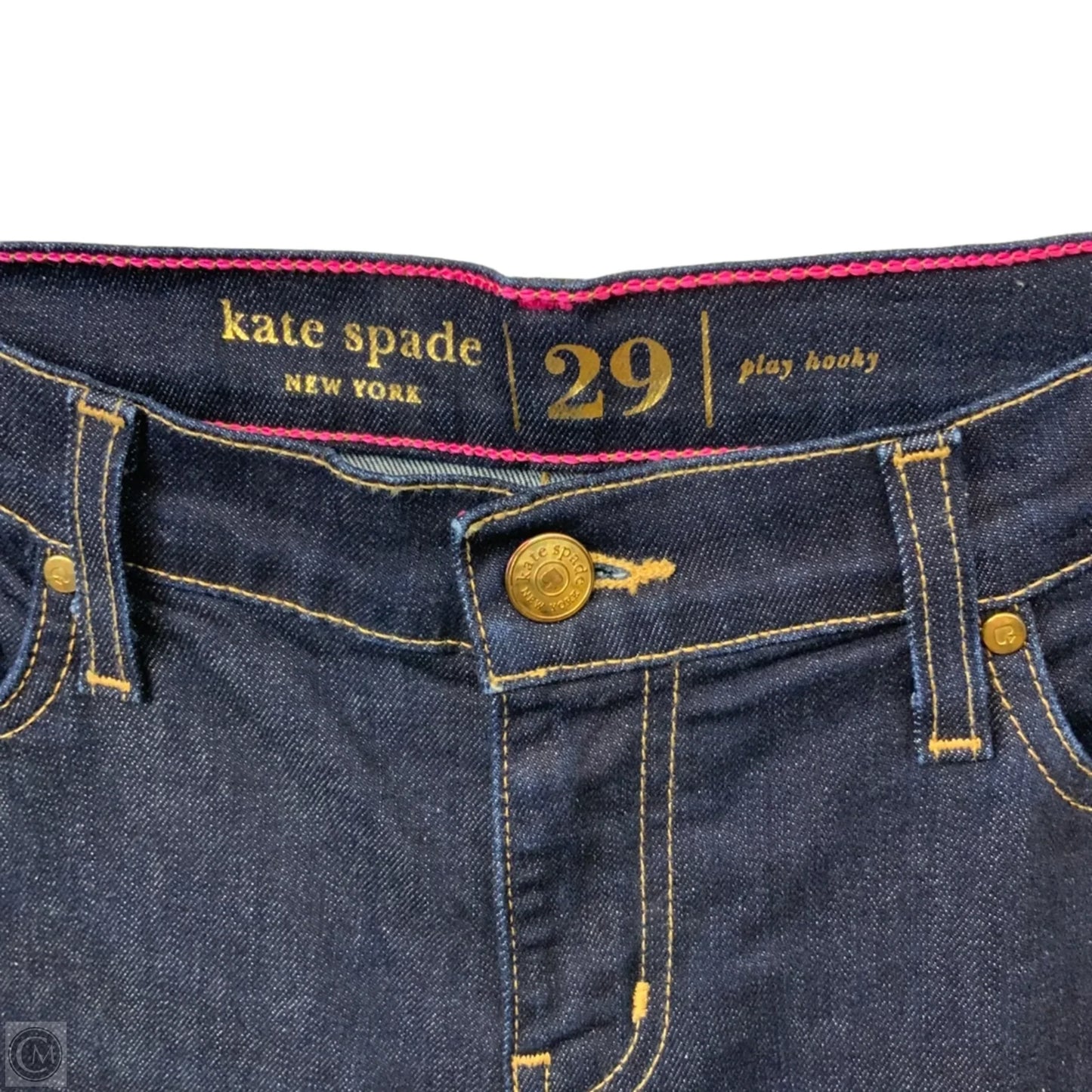 Jeans Designer By Kate Spade In Blue Denim, Size: 8