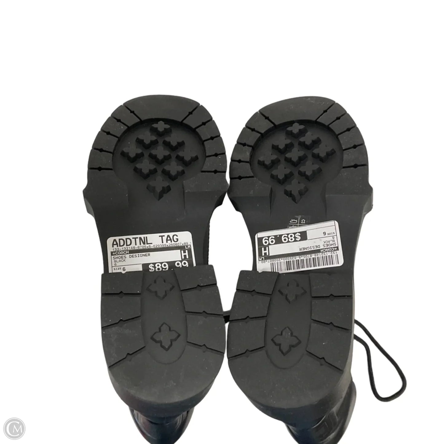 Shoes Designer By Coach In Black, Size: 6
