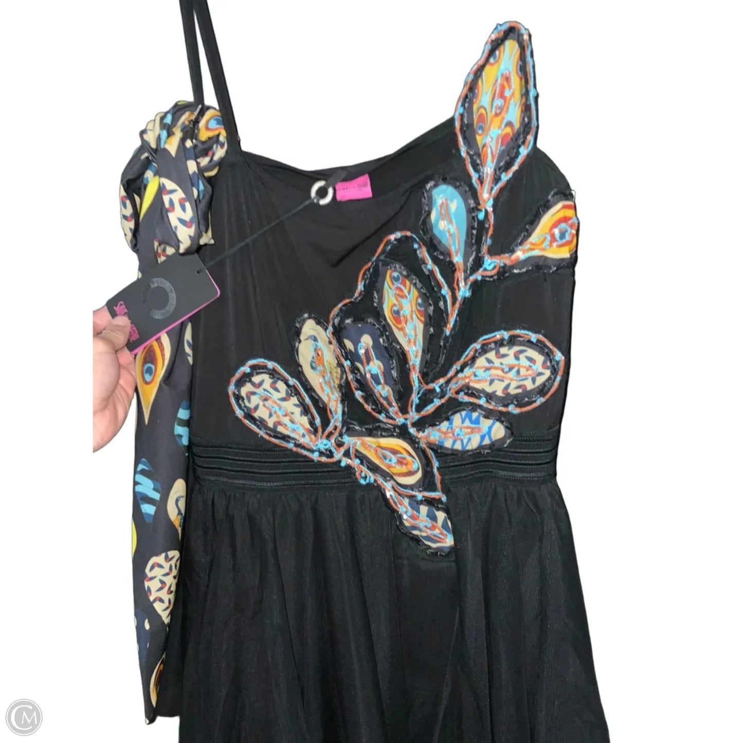 Dress Party Midi By SAVE THE QUEEN In Black, Size: Xl
