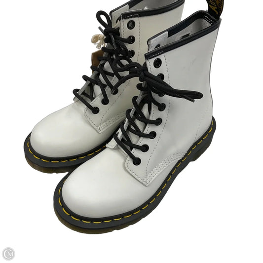 Boots Combat By Dr Martens In White, Size: 6