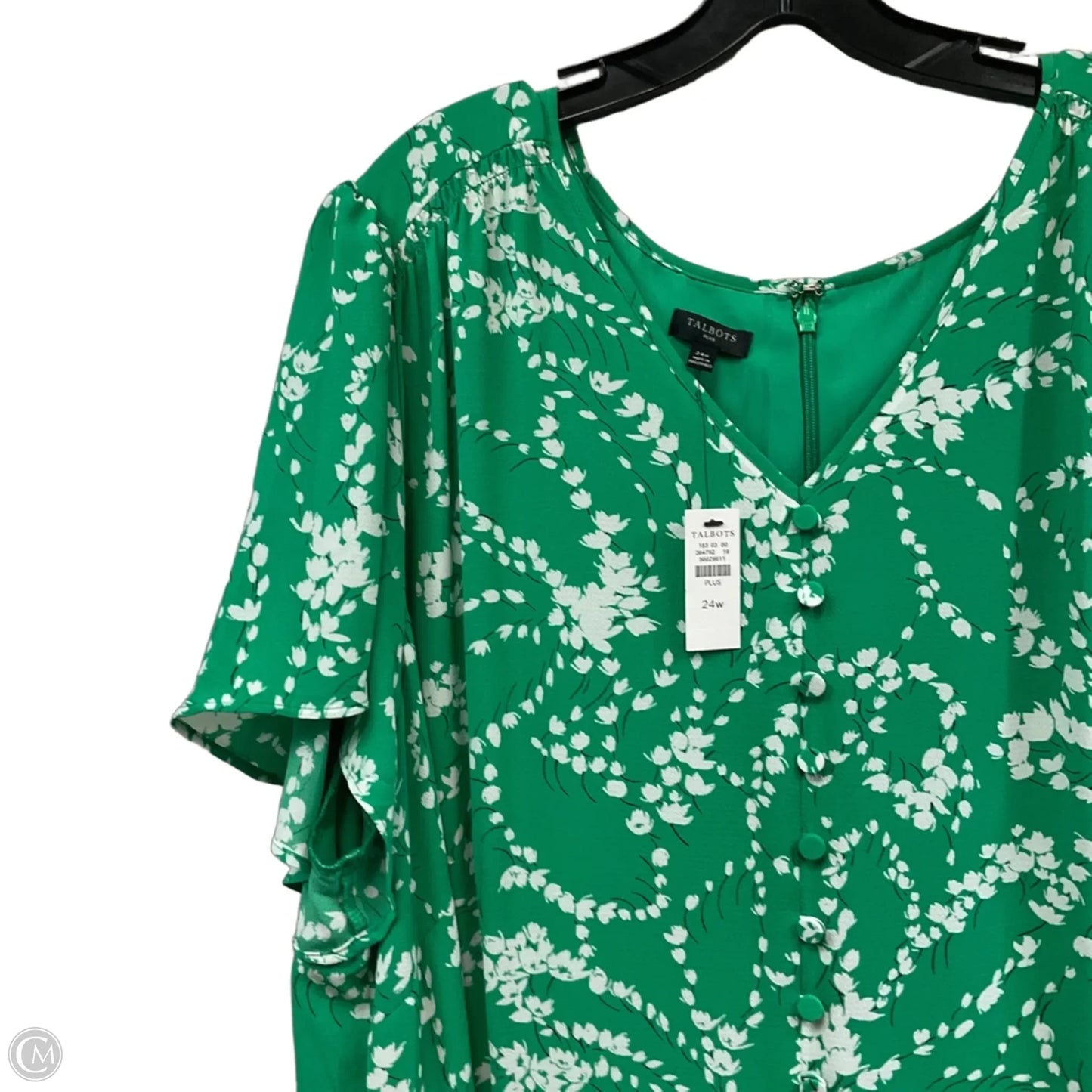 Dress Casual Maxi By Talbots In Green, Size: 3x