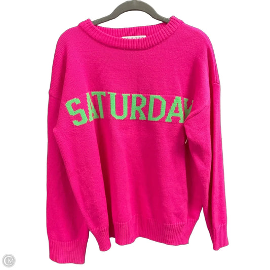Sweater By English Factory In Pink, Size: L