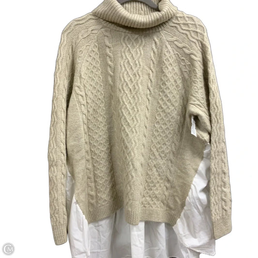 Sweater By Anthropologie In Taupe, Size: Xl