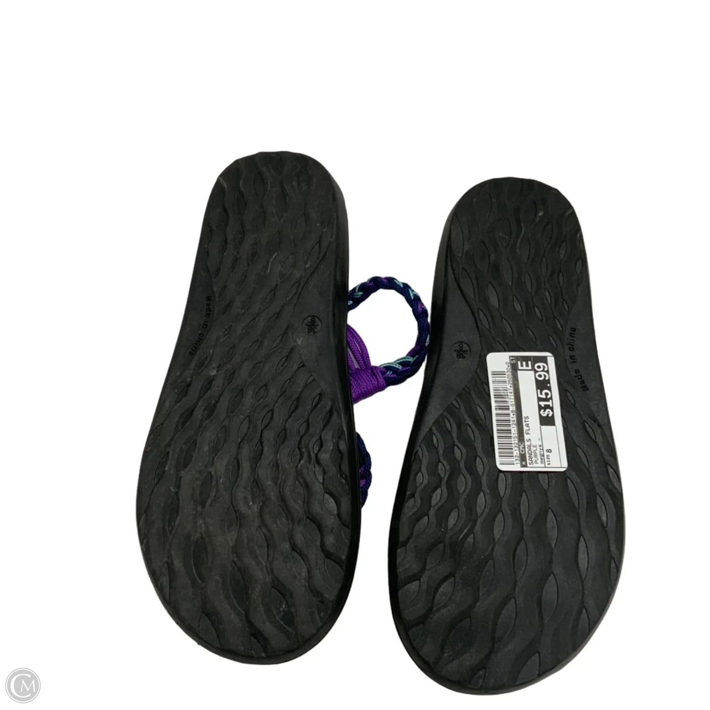 Sandals Flats By Cmc In Purple, Size: 8