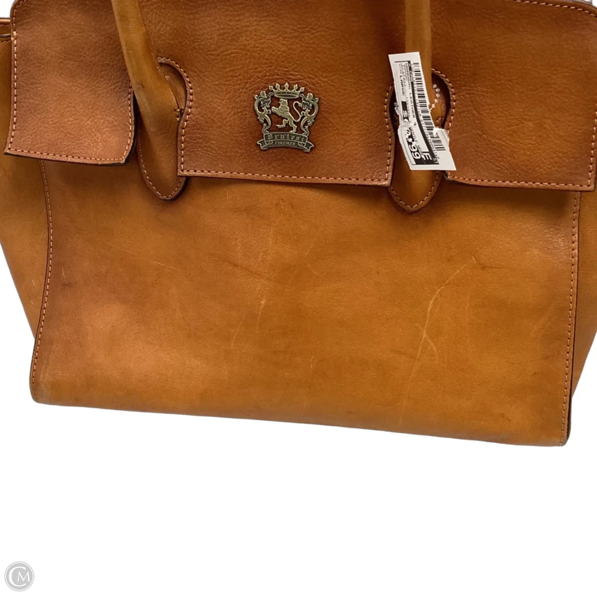 Handbag Leather By Pratesi, Size: Large