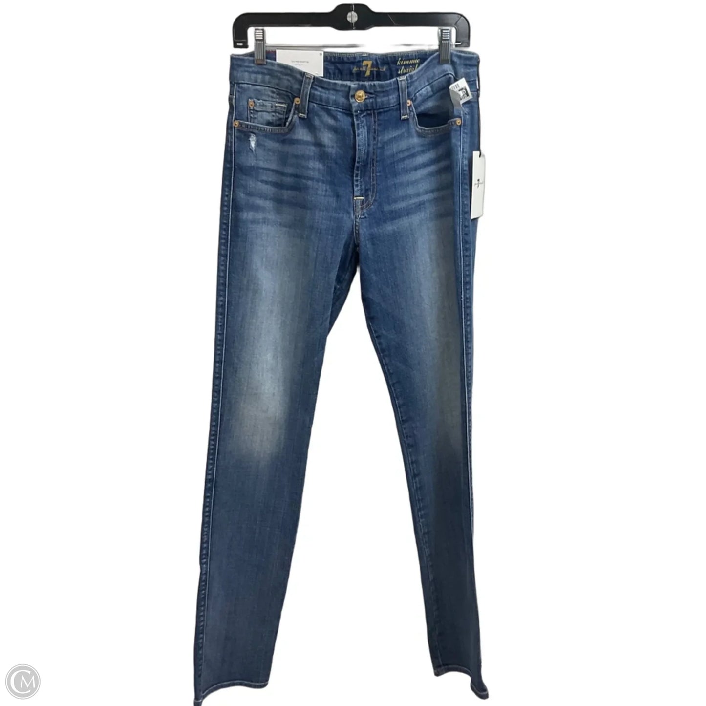 Jeans Straight By 7 For All Mankind In Blue, Size: 12