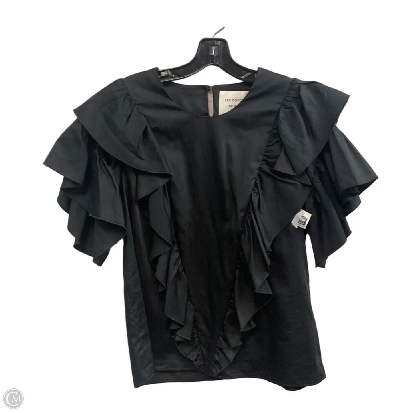 Top Short Sleeve By LES COYOTES DE PARIS In Black, Size: S
