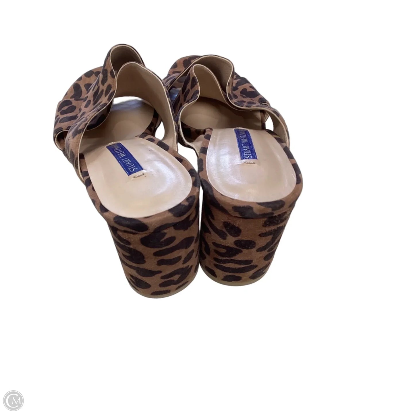 Sandals Designer By Stuart Weitzman In Animal Print, Size: 9.5