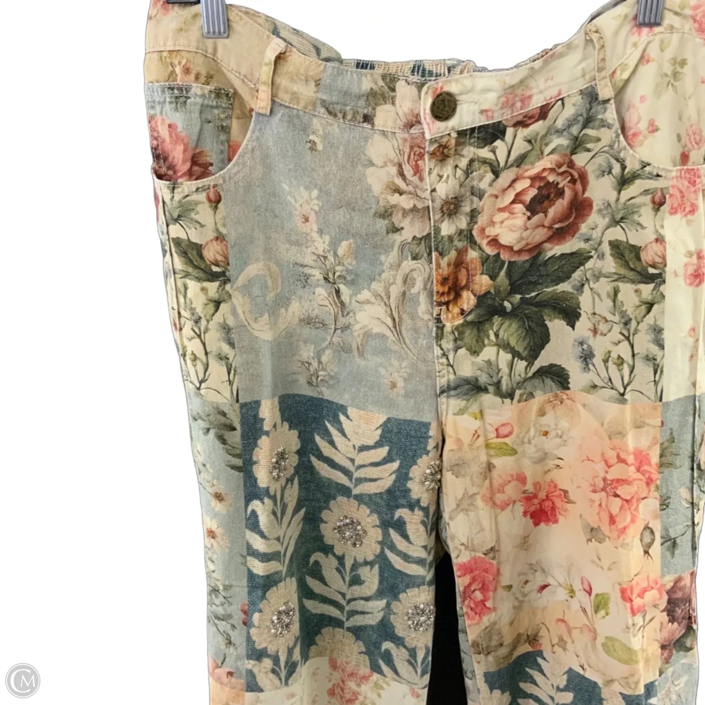 Jeans Wide Leg By A Rare Bird In Cream, Size: M