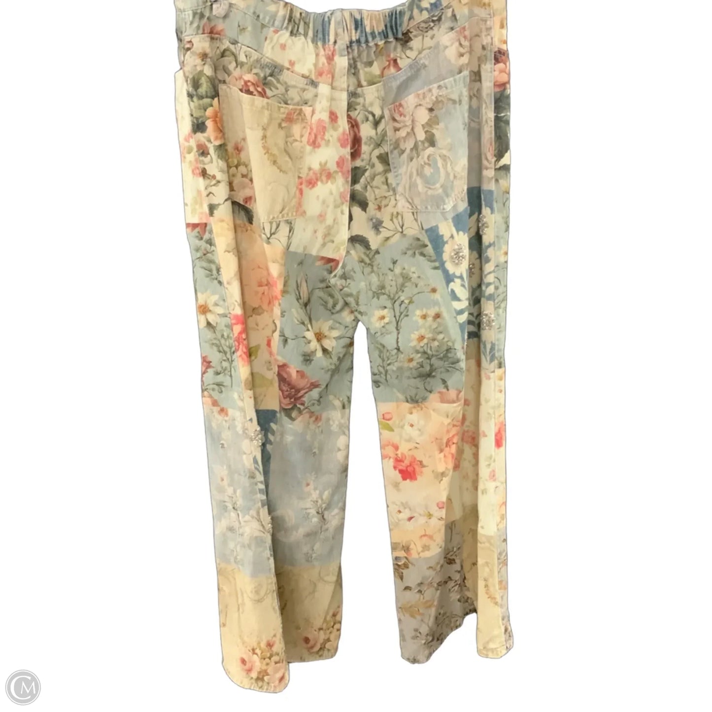 Jeans Wide Leg By A Rare Bird In Cream, Size: M