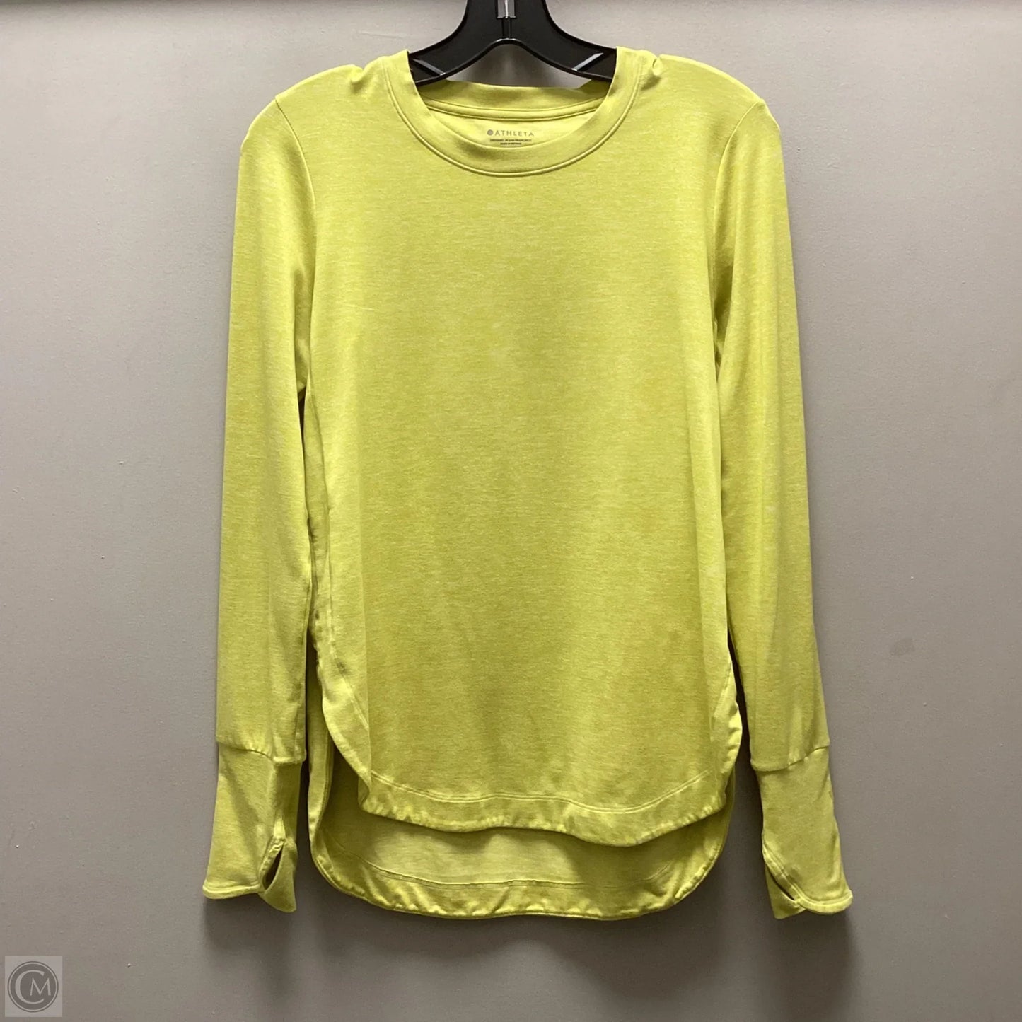 Athletic Top Long Sleeve Crewneck By Athleta In Yellow, Size: Xs