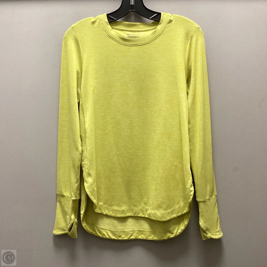 Athletic Top Long Sleeve Crewneck By Athleta In Yellow, Size: Xs