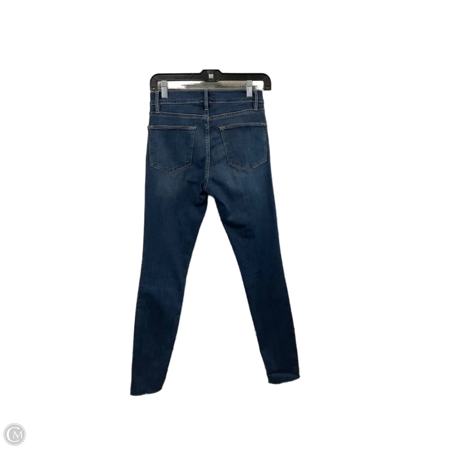 Jeans Skinny By Frame In Blue Denim, Size: 4