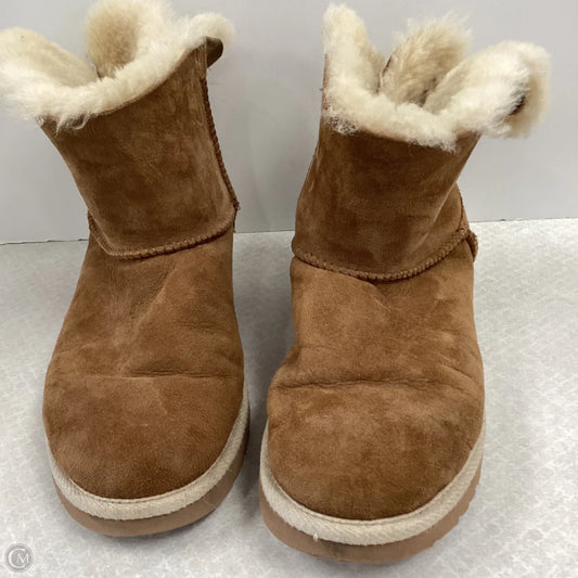 Boots Ankle Flats By Ugg In Brown, Size: 9