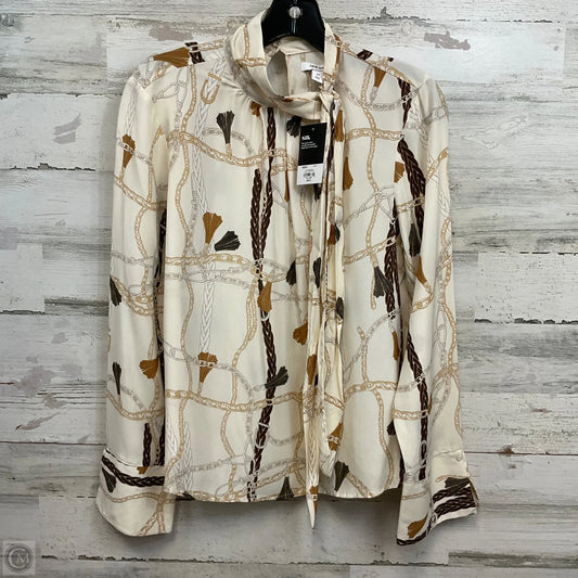 Top Long Sleeve By Nine West Apparel In Brown, Size: M