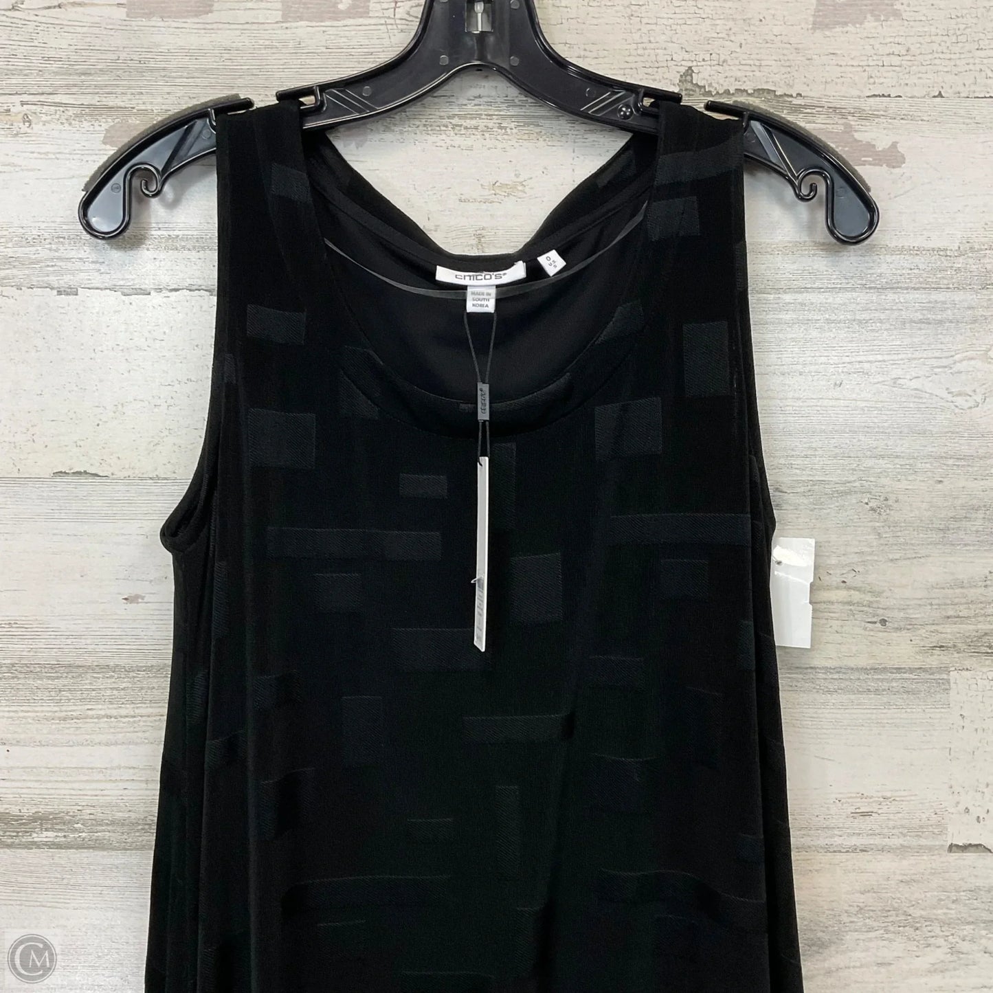 Dress Casual Midi By Chicos In Black, Size: S