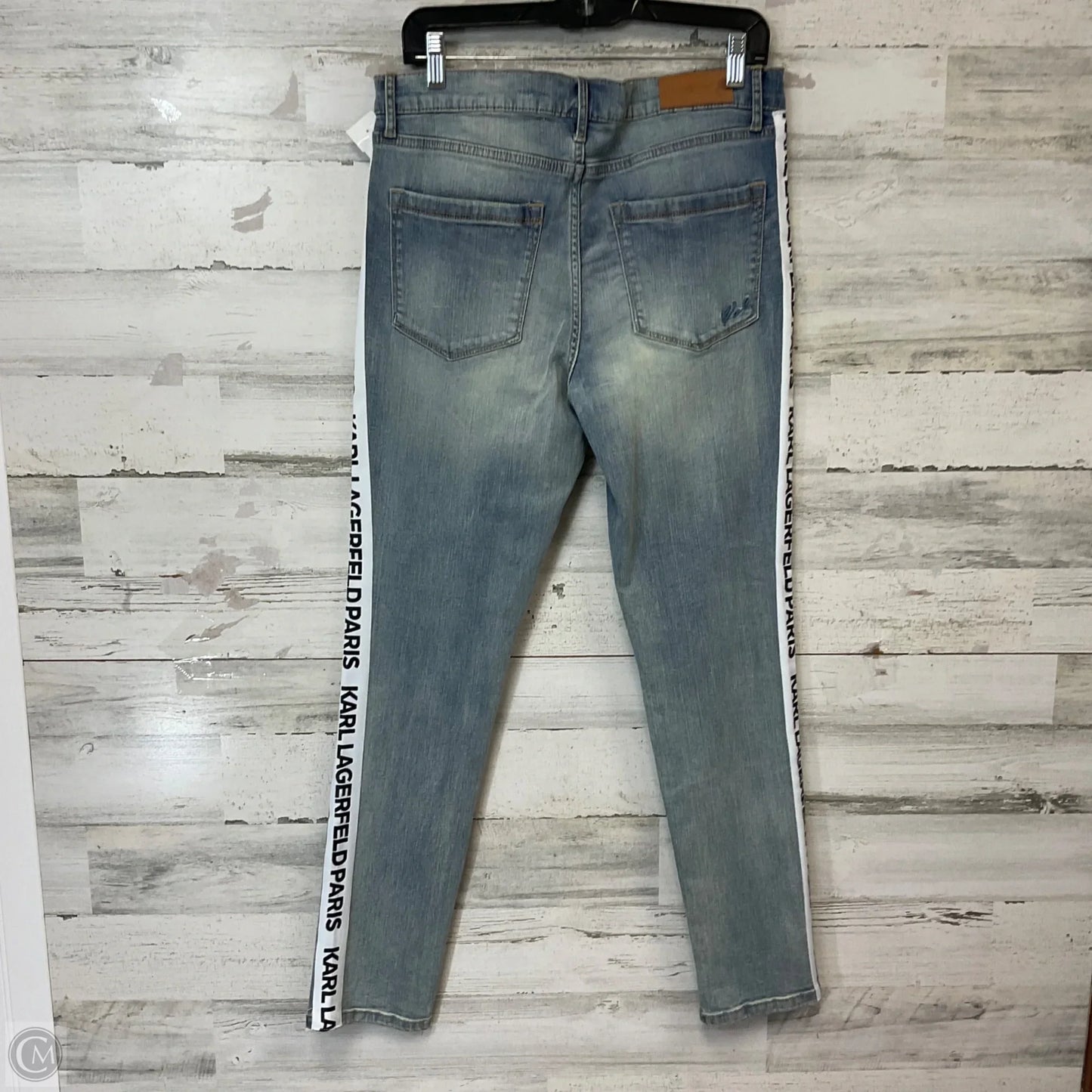 Jeans Straight By Karl Lagerfeld In Blue Denim, Size: 10