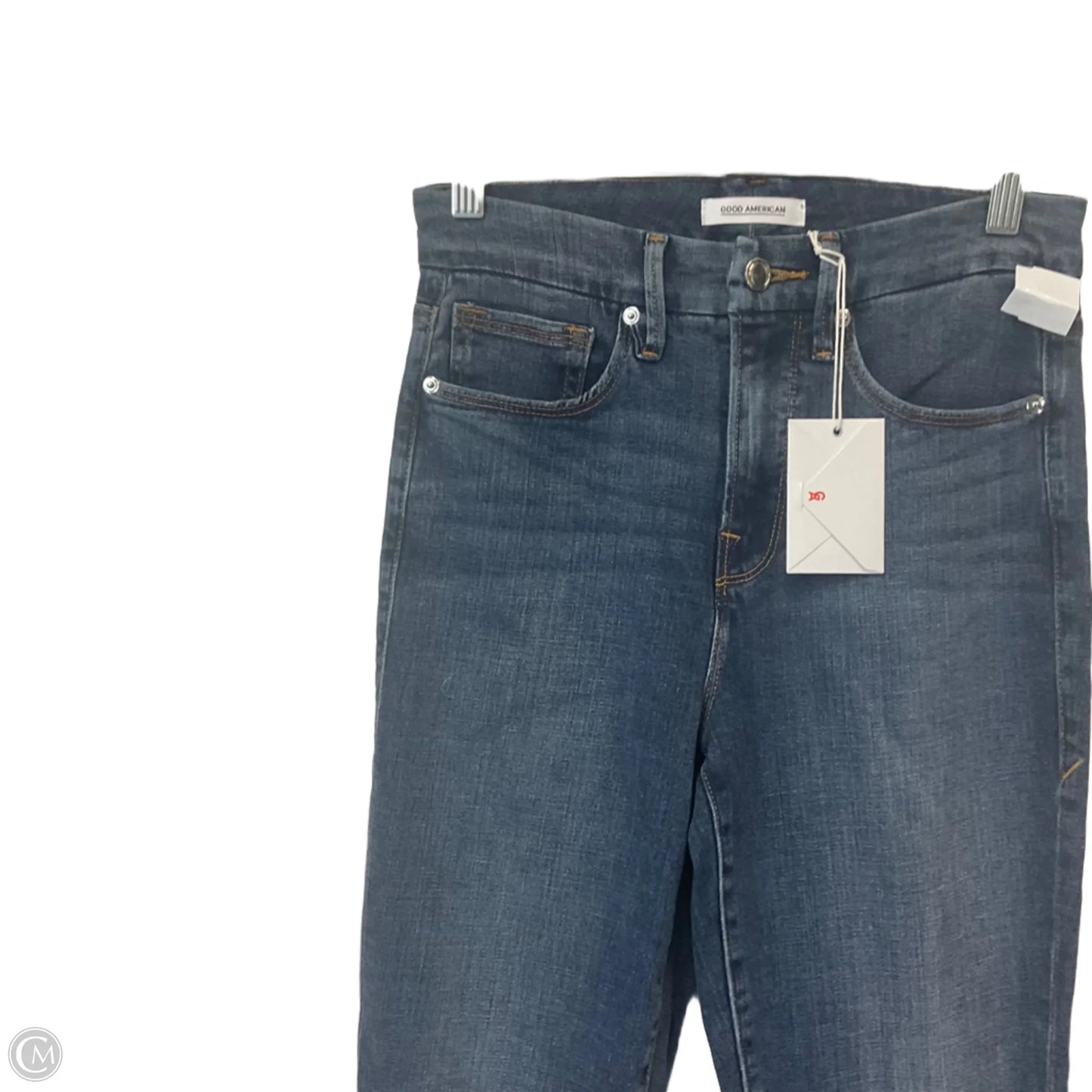 Jeans Skinny By Good American In Blue Denim, Size: 4
