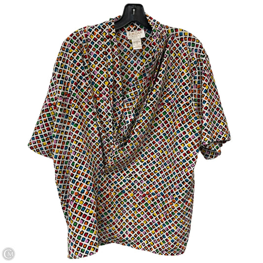 Blouse Short Sleeve By JORDAN In Multi-colored, Size: 2x