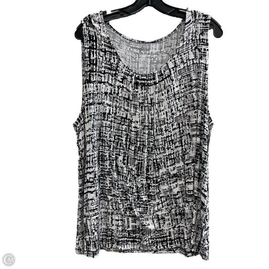 Top Sleeveless Basic By Croft And Barrow In Black, Size: 2x