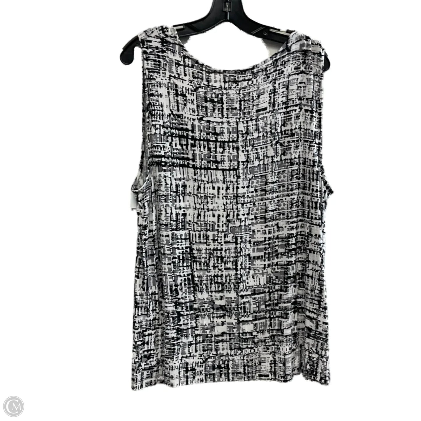 Top Sleeveless Basic By Croft And Barrow In Black, Size: 2x