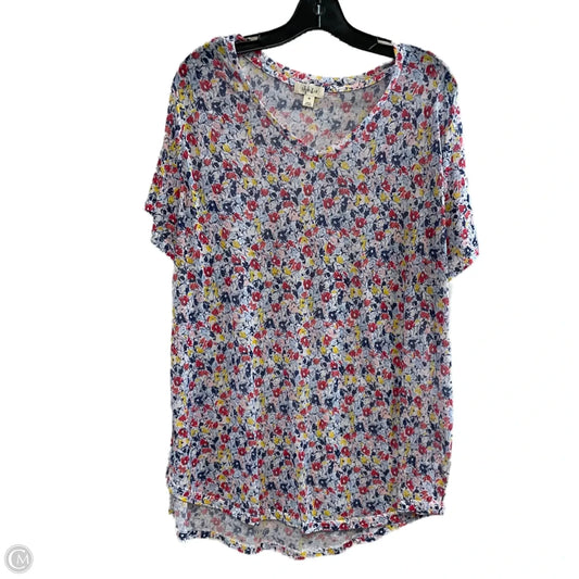 Top Short Sleeve Basic By Style And Company In Blue, Size: 2x