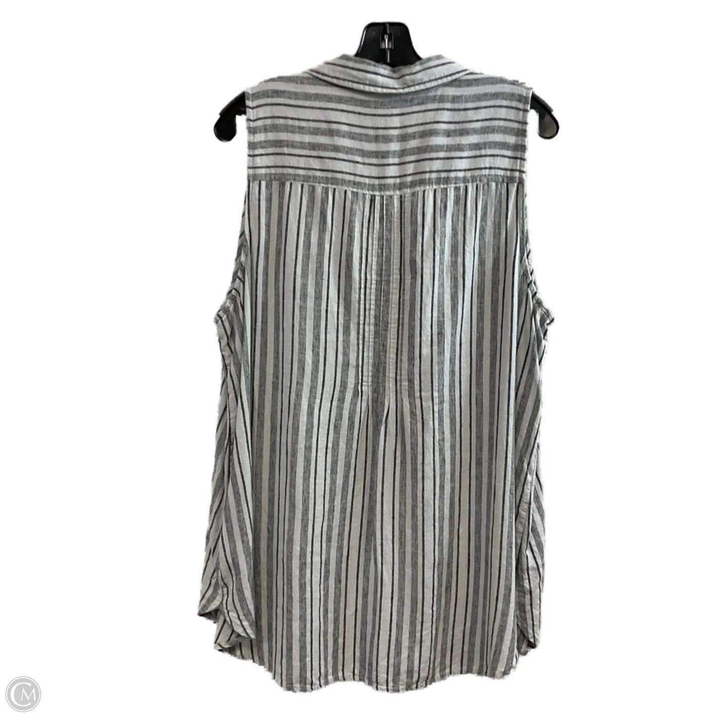 Top Sleeveless By Terra & Sky In Black, Size: 1x