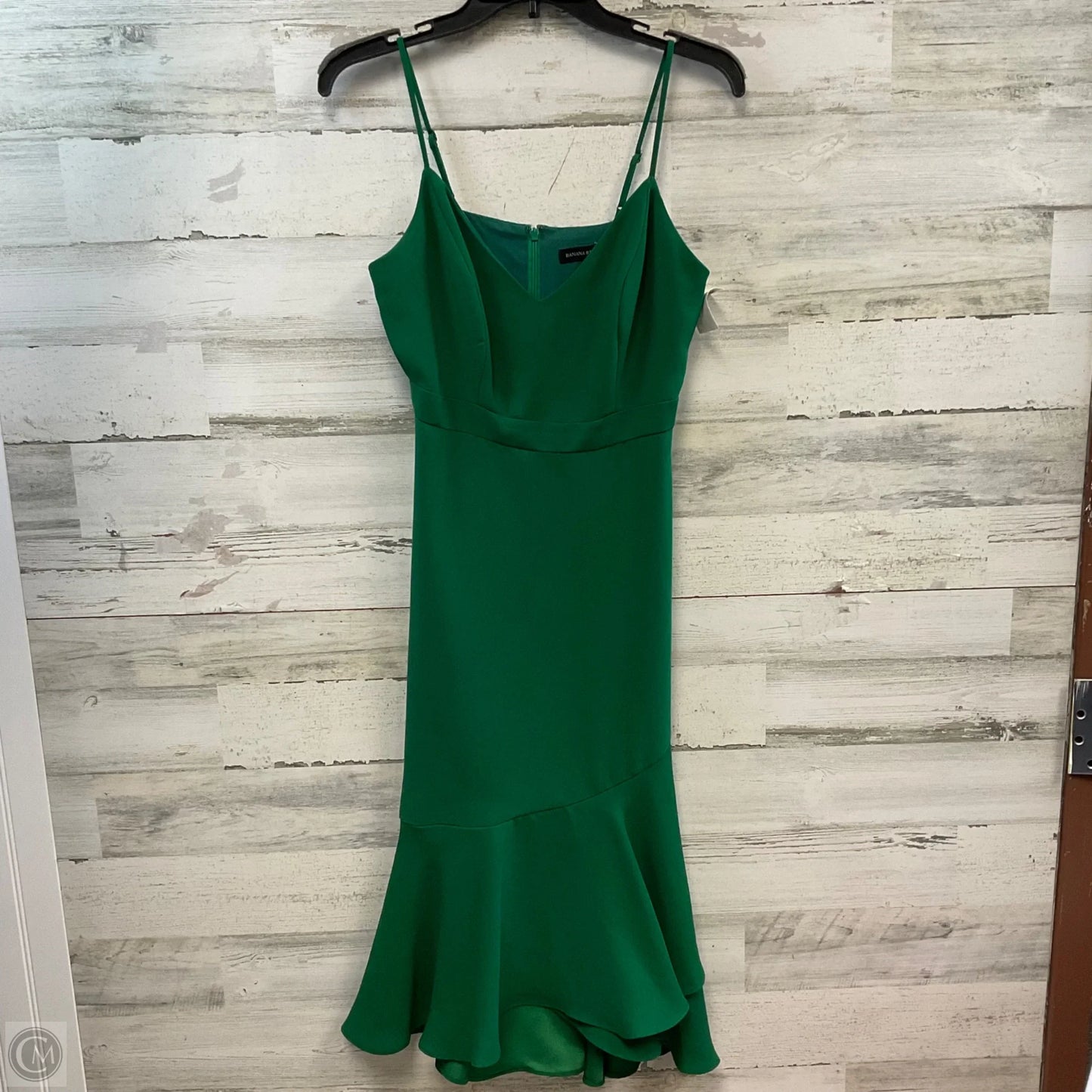 Dress Casual Midi By Banana Republic In Green, Size: Xs