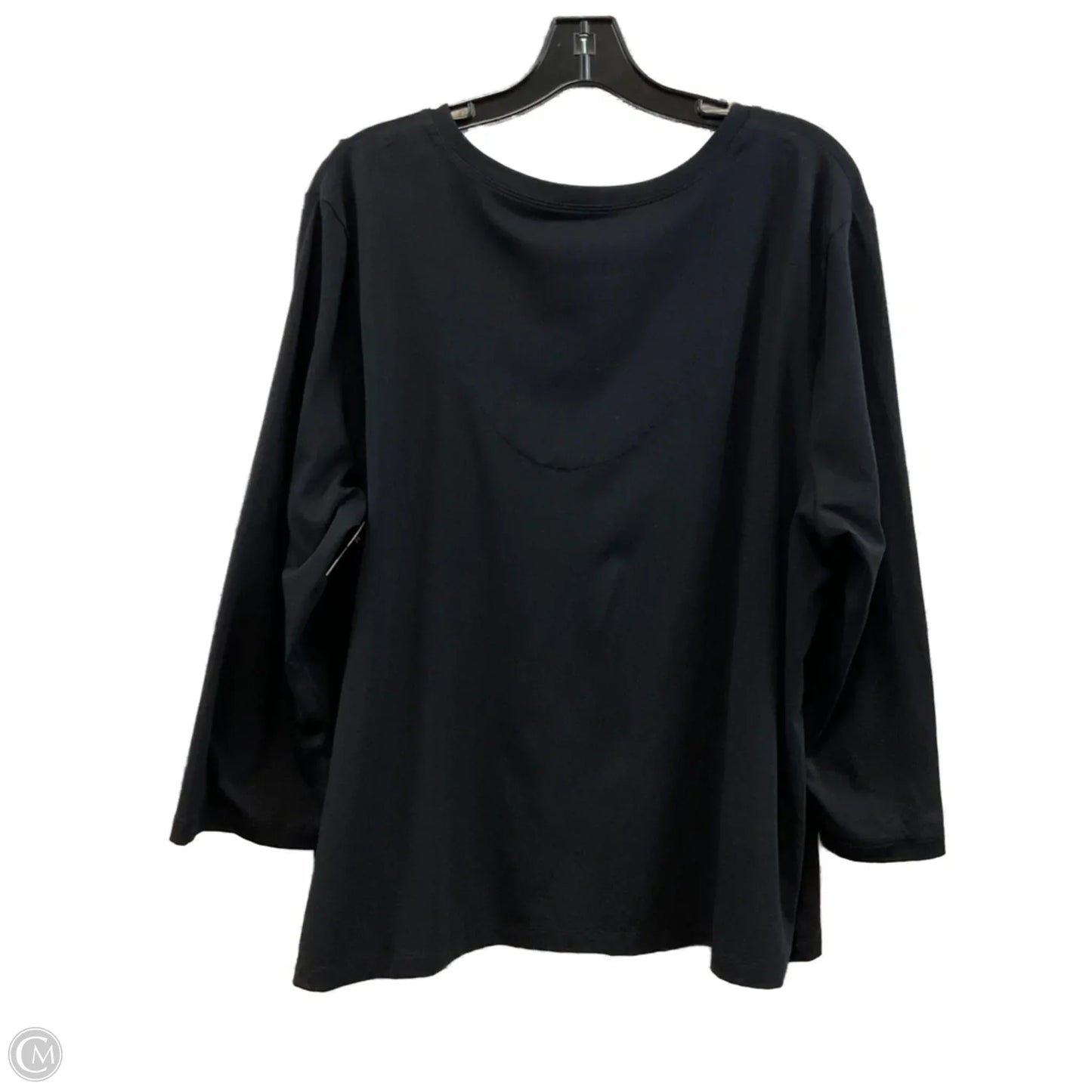 Top Long Sleeve By Chicos In Black, Size: Xxl