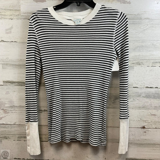 Top Long Sleeve By Sundance In Black & White, Size: S