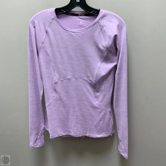 Athletic Top Long Sleeve Crewneck By Spyder In Purple, Size: S