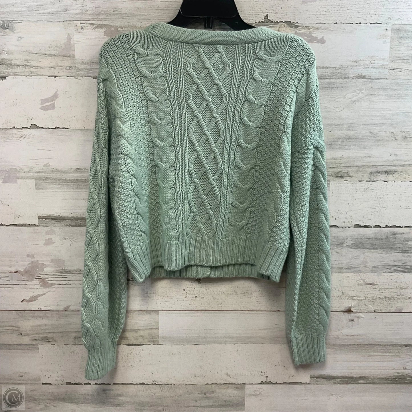 Sweater Cardigan By Pink Rose In Green, Size: S