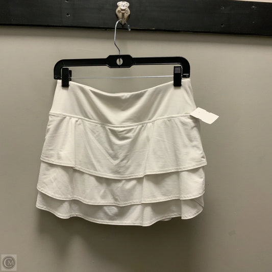 Athletic Skort By Athleta In White, Size: S