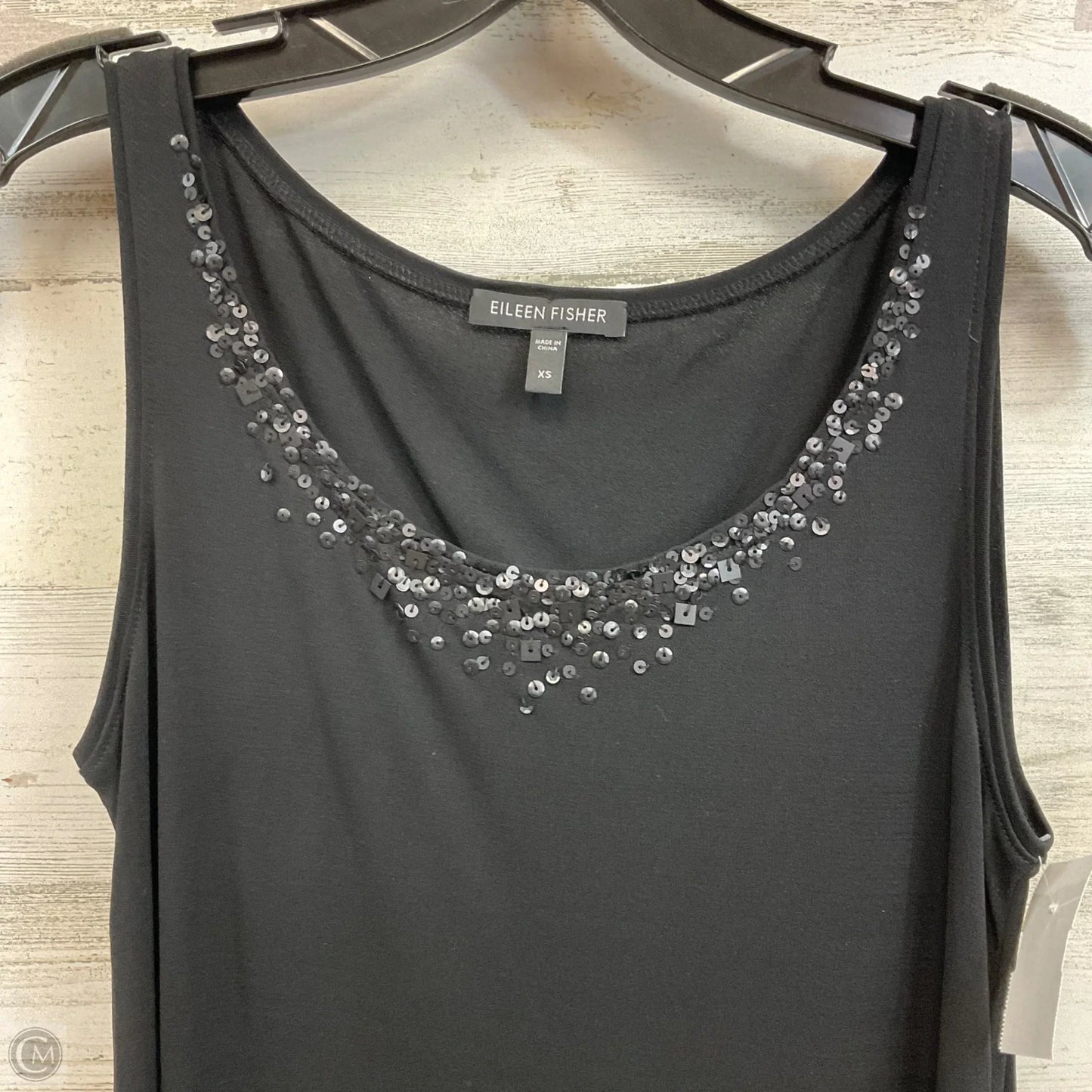 Top Sleeveless By Eileen Fisher In Black, Size: Xs