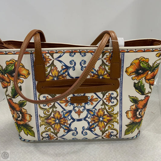 Handbag Leather By Brighton, Size: Large