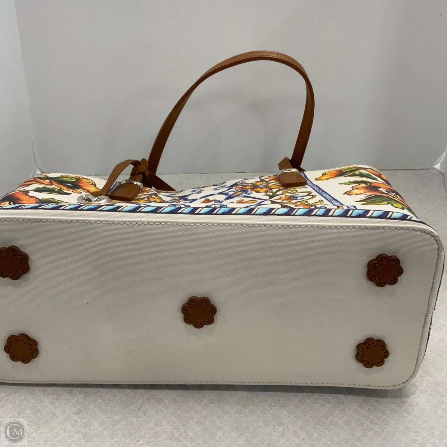 Handbag Leather By Brighton, Size: Large