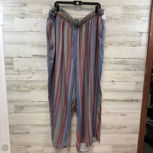 Pants Wide Leg By SUMMERSALT In Pink & Purple, Size: 2x