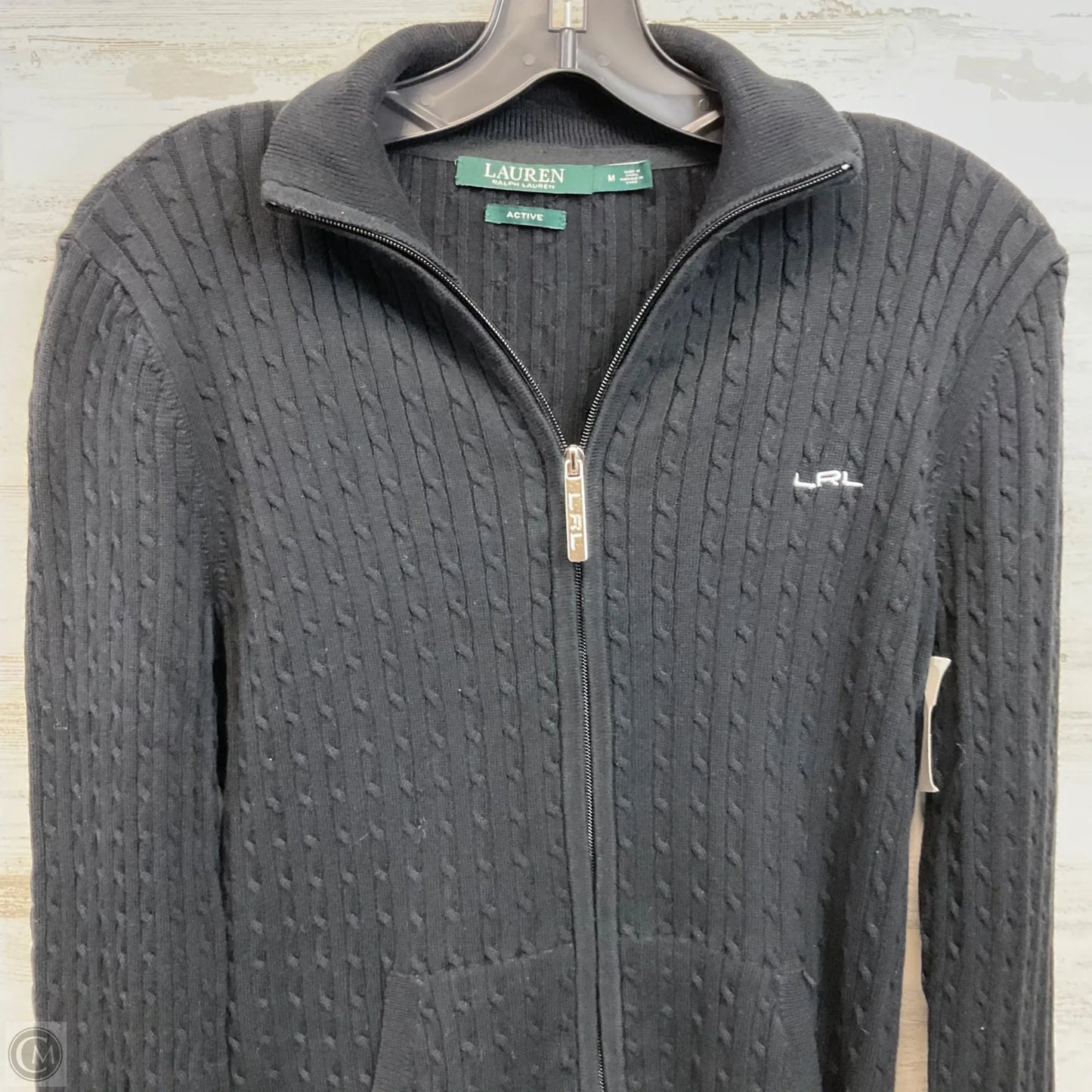 Sweater By Lauren By Ralph Lauren In Black, Size: M