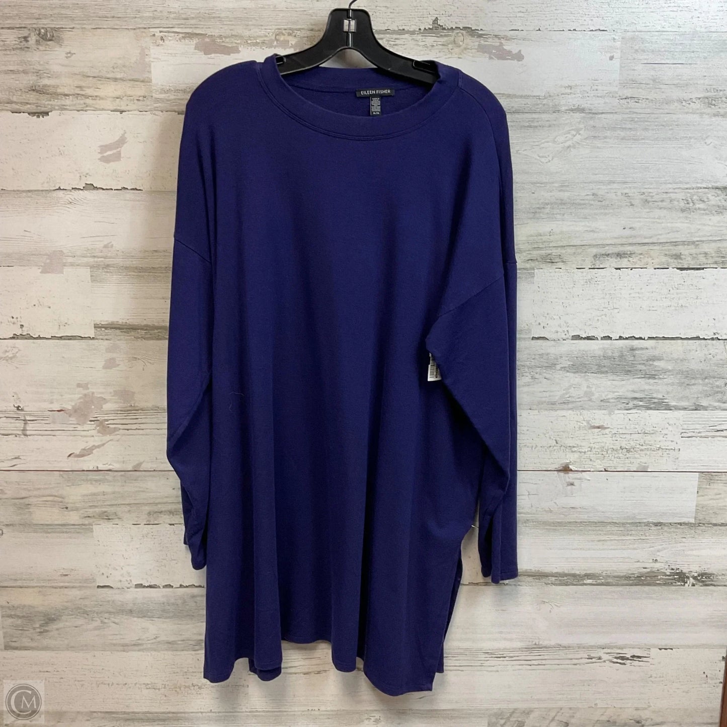 Tunic Long Sleeve By Eileen Fisher In Purple, Size: Xl
