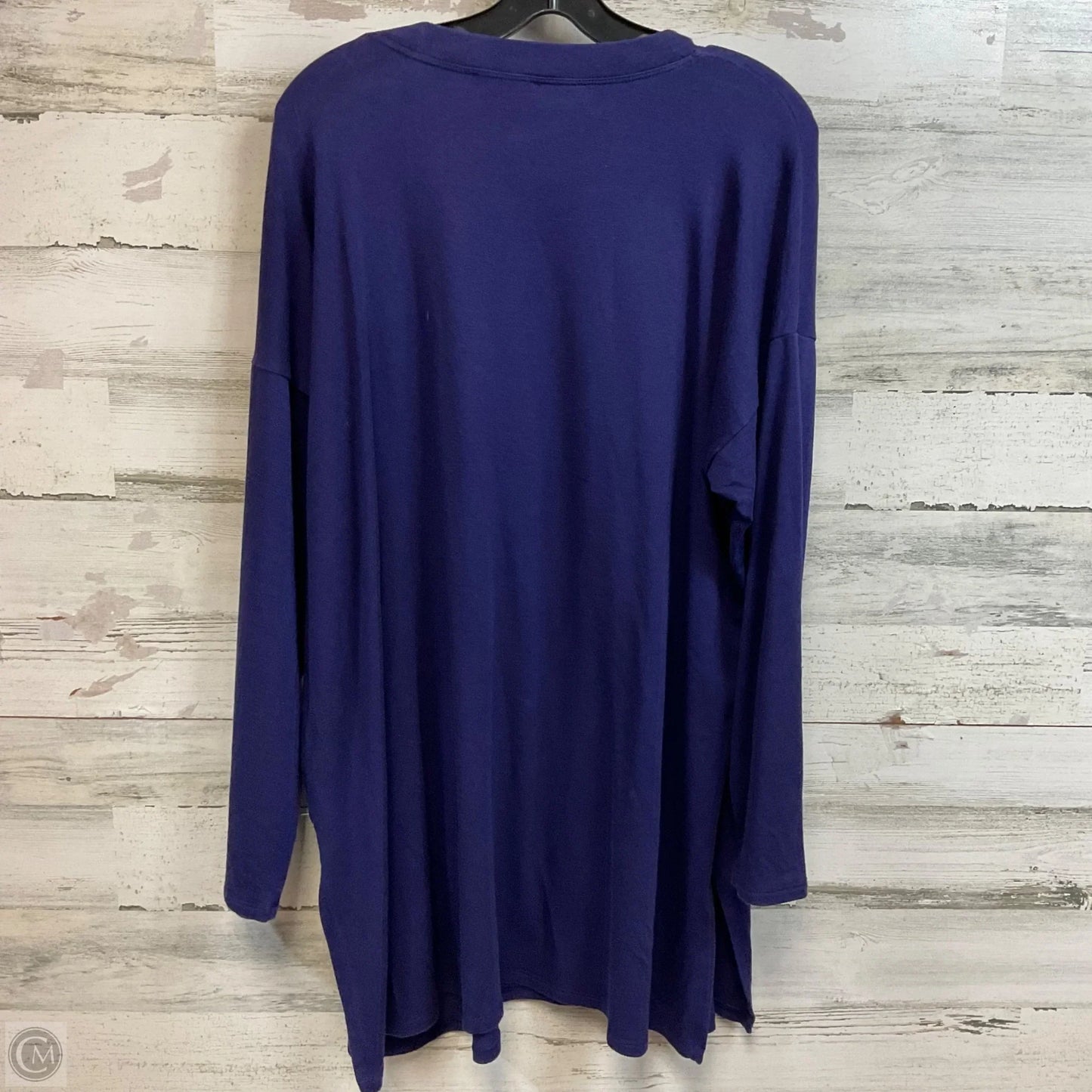 Tunic Long Sleeve By Eileen Fisher In Purple, Size: Xl