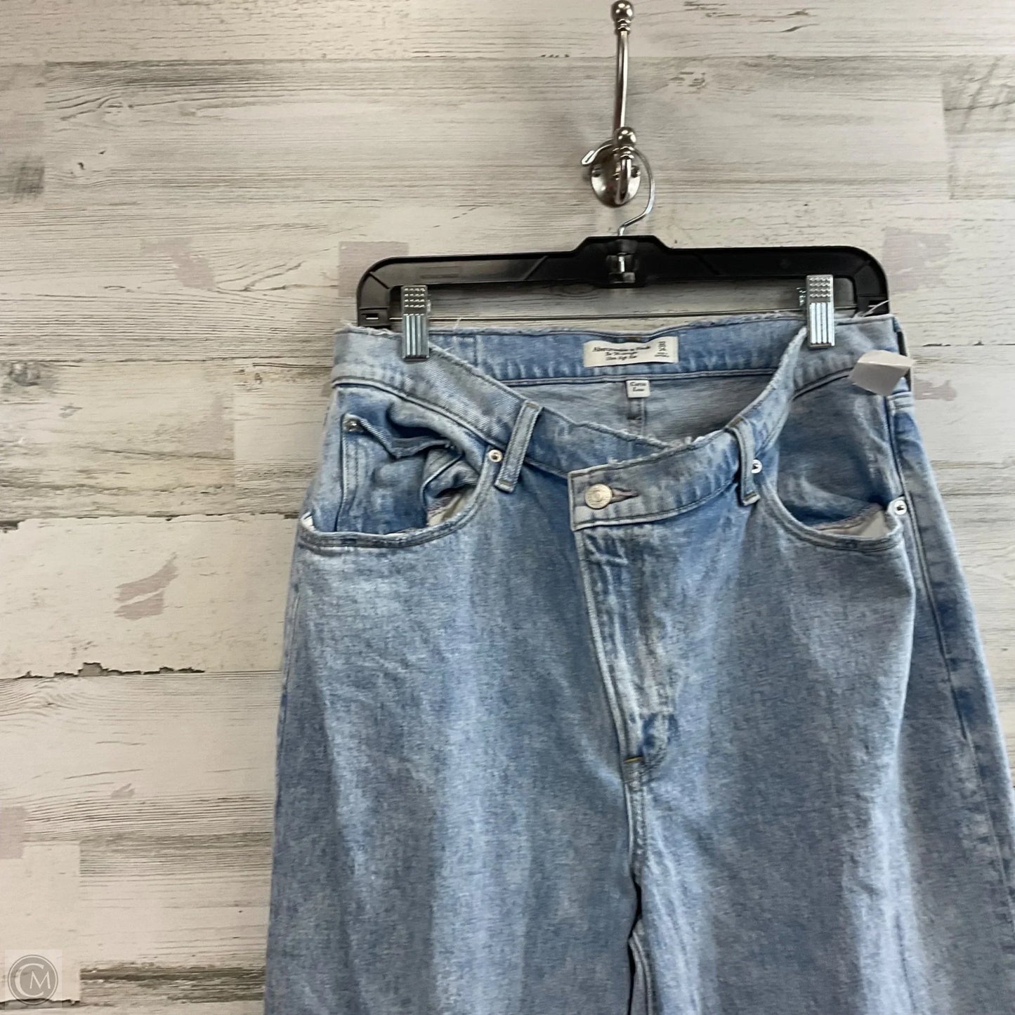 Jeans Straight By Abercrombie And Fitch In Blue Denim, Size: 14 LONG