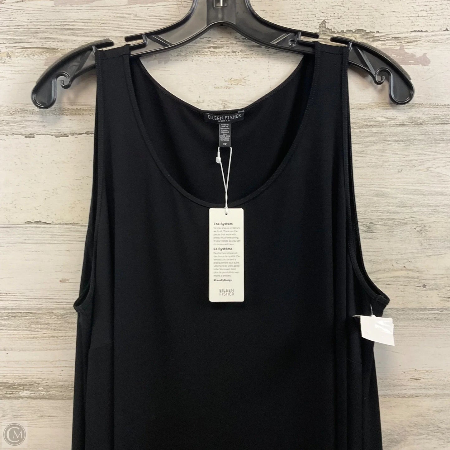Dress Casual Midi By Eileen Fisher In Black, Size: 1x
